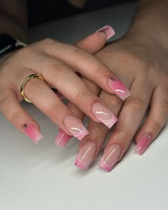 It’s a long week ahead 🥂 #dovenailsbysharon #apresgelx #gelx Nail Inspo Acrylic Designs, Long Gel X Nail Ideas, Gel X French Tip Nails, Pink French Tip Nail Designs, Nail Inspo Acrylic, Pink Nail Design, French Ideas, X Nails, Long Acrylic Nail Designs