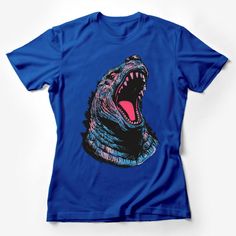 Dinosaur Roar T-Shirt, Vibrant Graphic Tee, Prehistoric Animal Lover, Jurassic Style Apparel, Unisex Cotton Shirt, Gift for Dino Fans Female T-Shirt Custom graphic T-Shirt.Customize your color Dinosaur Shirt Women, Dinosaur Tshirt For Women, Fun Short Sleeve T-shirt With Dinosaur Print, Casual Cotton T-shirt With Dinosaur Print, Playful Dinosaur Print Crew Neck T-shirt, Hipster Cat, Gamer T Shirt, Family Tees, Cat Graphic Tee