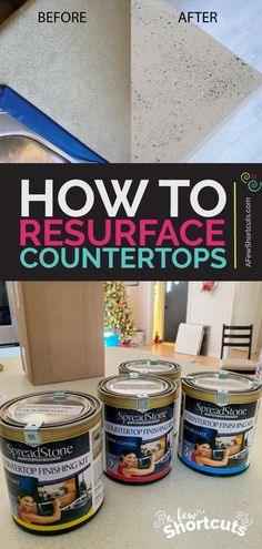 how to resurface countertops in the kitchen