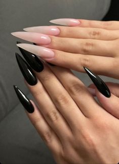 Long Sharp Nails, Pretty Poison, Paznokcie Hello Kitty, Maquillage On Fleek, Punk Nails, Soft Nails