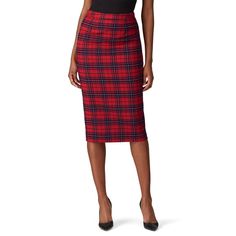 Red plaid printed wool (49% Wool, 35% Polyester, 14% Viscose, 2% Elastane). Skirt. Fully lined. Center back zipper closure. 35" from waist to hemline. Imported. Rent The Runway, Inverness, Red Plaid, Tartan, Checks, Wool Blend, Pencil Skirt, Dresses For Work, Mini Skirts