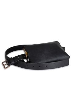 Debossed logo detailing and rich leather distinguish a compact belt bag fitted with and adjustable strap for on-the-go styling. Lined Leather Imported Debossed Logo, Leather Belt Bag, Belt Bags, All Saints, Belt Bag, Leather Belt, All Black, Adjustable Straps, Nordstrom