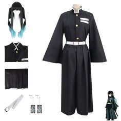 PRICES MAY VARY. /1/--Package includes: top + pants + belt + earring /2/--Material: Uniform fabric, made of high-quality fabric, complex craftsmanship, fine tailoring, comfortable fabric /3/--gift: anime cosplay costume, kimono outfit, this is a costume suitable for halloween and a well-loved gift /4/--Occasion: Suitable for Christmas, Halloween, Comic Con, Cosplay Costumes, Shows, Theme Parties, Dress Up Balls, Outings, Travel, Outdoors, Leisure and more. Fabric name: chemical fiber blended fab Dress And Kimono Outfit, Demon Slayer Tokitou Muichirou, Demon Slayer Tokitou, Outfit Kimono, Carnival Parties, Hakama Pants, Wig Material, Kimono Outfit, Cloth Design