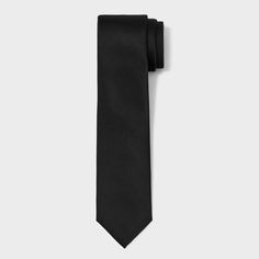 Men's Solid Satin Neck Tie - Goodfellow & Co™ Black One Size : Target Formal Ties For Spring, Spring Formal Tie, Solid Color Ties For Black Tie Events In Spring, Formal Suit And Tie Accessories For Spring, Solid Color Spring Ties For Black Tie Events, Silk Fitted Suit And Tie Accessories For Black Tie, Black Silk Ties For Formal Occasions, Black Silk Tie For Formal Occasions, Classic Solid Ties For Workwear