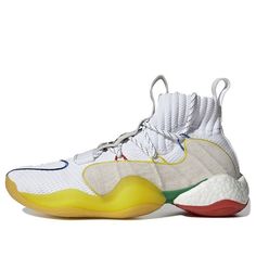 adidas Pharrell x Crazy BYW X 'Gratitude' EF3500 (SNKR/Unisex/Basketball) Multicolor Basketball Shoes With Boost Midsole For Streetwear, Adidas Custom White Sneakers For Sports, Sporty Multicolor Adidas Sneakers, White Adidas Custom Sneakers For Sports, White Adidas Logo Custom Sneakers For Sports, Sporty Multicolor Adidas Running Shoes, Adidas Sporty Custom Sneakers With Breathable Design, Adidas Basketball Shoes With Abzorb Midsole, Adidas Multicolor Sneakers For Sports