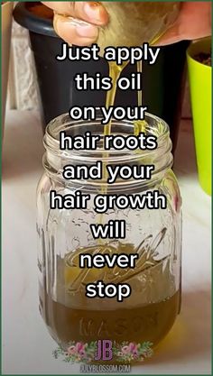 Bonus Tip: Use a deep conditioning treatment once a week to promote hair growth. #hairnutrition #hair #hairfall Herbal Hair Growth Oil, Natural Hair Growth Remedies, Natural Bristle Brush, Growing Hair, Hair Nutrition, Homemade Hair