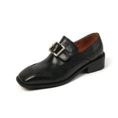 These loafers are designed in a strong retro feeling, Made from soft leather, soft bottom that ensure all-day comfort. Wear yours with tailoring and denim alike. Color: Coffee/BlackMaterial: CowhideLining: Genuine LeatherInsole: CowhideSole: RubberHeels: 4.5 cm/1.77" Weight: 0.36kg Each Shoes (measured size 8.5) Fit: Medium to Wide, Runs Normal.Origin: Made in China Production Time: About 5-7 days (Any exceptional case will email you, Please pay attention to your email left) Shipping Time: Free Fall Wingtip Slip-on Leather Shoes, Vintage Slip-on Loafers For Work, Vintage Flat Heel Leather Shoes For Workwear, Vintage Leather Shoes With Flat Heel For Work, Vintage Leather Flat Heel Shoes For Work, Classic Black Monk Strap Shoes With Flat Heel, Vintage Flat Heel Leather Shoes For Office, Vintage Leather Shoes With Flat Heel For Office, Vintage Leather Flat Heel Shoes For Office