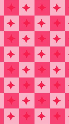 a checkerboard pattern with red stars on it