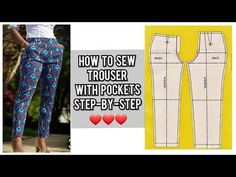 how to sew trousers with pockets and step - by - step instructions for beginners