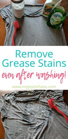 a t - shirt with the words remove grease stains even after washing on it