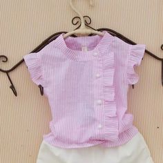 Kids Blouse, Kids Frocks Design, Blouse Summer, Design Shirts