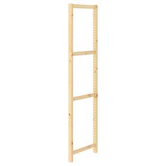 a wooden ladder is shown against a white background