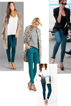 Colored Jeans Outfits, Outfit Verde