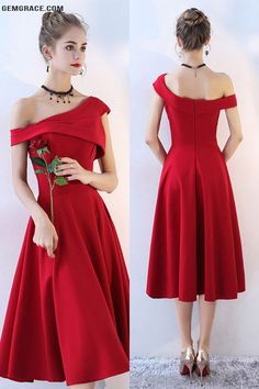 Red A-line Dress For Banquet, A-line Dress For Christmas Banquet, A-line Cocktail Dress For Christmas, Red A-line Midi Dress For Banquet, Red Knee-length Evening Dress For Prom Season, Red Knee-length Evening Dress For Prom, Red A-line Dress For Prom Season, Red A-line Summer Evening Dress, Red Knee-length Evening Dress