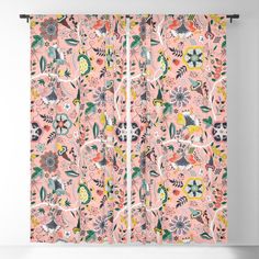 Buy BOHO Chintz (Coral Pink) Blackout Curtain by Vannina. Worldwide shipping available at Society6.com. Just one of millions of high quality products available. Pink Blackout Curtains, Coral Pink, Drapes Curtains