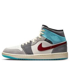 Air Jordan 1 Mid SE Exploration Unit FB1870-161 Retro Basketball Shoes  -  KICKSCREW Air Jordan 1 Zoom Air Comfort, Air Jordan 1 Shoes, Jordan 1 Shoes, Air Jordan 1 Mid Se, Marina Blue, Sneaker Stores, Nike Air Jordan 1, University Blue, Air Jordan 1 Mid