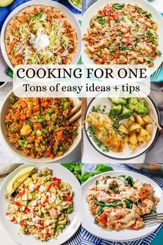 the top ten easy and delicious meals for one