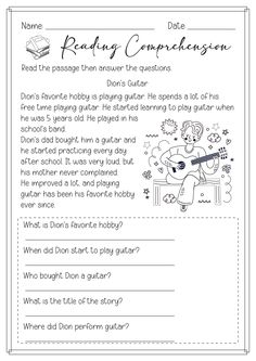 the reading companion worksheet for children to learn how to read and understand what they are