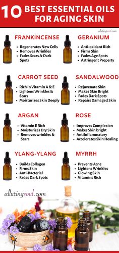 Essential oils are great for aging skin. Check out for the best essential oils for aging skin and how to use them daily. These essential oils remove wrinkles, tighten skin, lighten dark spots and scars. #essentialoils #essential_oils_for_aging_skin #facemaskforagingskin #antiaging   #antiagingfaceserum #frankincenseoil #frankincenseforwrinkles #essentialoilsforwrinkles #essentialoilsforscars #scarremedies Skin Lightening Essential Oils, Essential Oils For Tightening Skin, Essential Oil For Dark Spots On Face, Essential Oils Good For Skin, Neroli Essential Oil Benefits For Skin, Frankenscence Essential Oil, How To Use Essential Oils, Essential Oil Blends For Skin, Best Essential Oils For Face