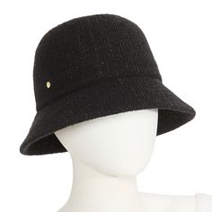 Base Material: 100% PolyesterCare: Spot CleanBrim Width: 2 InchCountry of Origin: Imported Cloche Hats, Cloche Hat, Liz Claiborne, Handbag Accessories, Women Handbags, The Originals, Hats, Black