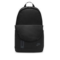 For the ones who need something a little fancier for their looks. The Nike Elemental Backpack is a sleek and modern storage staple crafted from durable polyester. Its ample zippered compartment easily accommodates shoes, gym clothes, and your books and laptop for school. The backpack also includes two exterior pockets to keep your small essentials organized and within reach. Dual-zippered main compartment provide spacious, secure storage. Multiple easy-access pockets, including water bottle slee Functional Waterproof Backpack For Streetwear, Waterproof Black Backpack For Streetwear, Modern Nylon Sports Backpack, Modern Sports Backpack, Nike Functional Backpack For Outdoor Activities, Nike Nylon Standard Backpack, Nike Nylon Backpack For Outdoor Activities, Sporty Nylon Backpack For Streetwear, Functional Gym Backpack