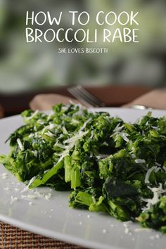 broccoli on a plate with shredded parmesan cheese