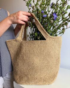 Crochet Jute Bag, Beach Bag Crochet, Jute Beach Bag, Crochet Jute, Jute Shopping Bags, Large Beach Bag, Tote Bag Crochet, Jute Tote Bag, Large Beach Bags