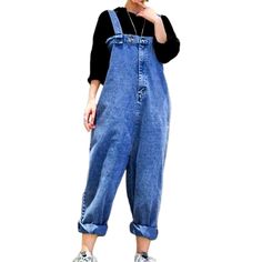 Introducing the 2023 Spring-Summer Collection of streetwear vibe baggy denim jumpsuits ââ‚?the perfect way to channel your street style!Distinctive Features: Street Style: Exuding modern vibes. these baggy denim jumpsuits make a bold fashion statement that'll turn heads everywhere. Baggy Fit: Crafted to ensure maximum comfort and style. these jumpsuits feature a relaxed fit that looks great with any look. Stonewashed: With their unique stonewashed pattern. these denim jumpsuits evoke a nostalgic Casual Relaxed Fit Denim Overalls, Casual Denim Wide Leg Overalls, Casual Wide Leg Denim Overalls, High Waist Denim Jumpsuit For Streetwear, Casual Wide-leg Denim Overalls, Casual Relaxed Fit Overalls For Fall, Casual Fall Overalls With Relaxed Fit, Baggy Denim Overalls For Fall, Casual High Waist Denim Jumpsuit With Pockets