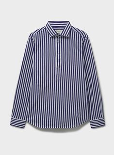 Looking for a versatile and stylish shirt that's perfect for any occasion? Check out this City Stripe‚ popover shirt! Whether you're going for a smart casual look, spending the day gardening, on the beach, or heading into the office, this shirt has got you covered. And the best part? It's also environmentally friendly, with 50% of the fabric from recycled cotton. So not only will you look great in this shirt, but you'll also be doing your part to help the planet. Plus, it's made with ecology in Popover Shirt, Stylish Shirts, Mozambique, British Indian, Smart Casual, Brunei, Looks Great, Casual Looks, Mens Shirts