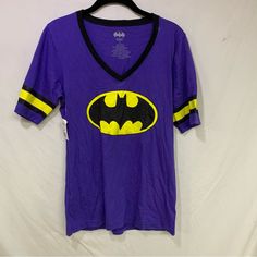 New With Tags Batgirl Tee. Journeys. Size Xl. Smoke Free And Pet Free Home. Purple Graphic Print Tops For Loungewear, Batgirl, Purple Color, Color Purple, Tops & Tees, Womens Tops, Pet, Tags, Purple