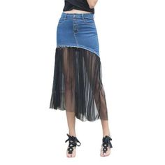 Take a step back in time with our iconic 90s-trend pleated. buttoned closure women's denim skirt from the 2023 Summer Collection!Why You'll Fall In LoveThis high-waisted denim skirt brings back the nostalgia of the 90s. with its medium-wash fabric and pleated detailing to turn heads wherever you go. Its buttoned closure ensures the perfect fit. while the vibrant. classic color will keep you looking as fashionable as ever.Unmissable Highlights: 90s Inspired: Get ready to channel your inner fashio Trendy Pleated Dark Wash Denim Skirt, Dark Wash Pleated Skirt For Summer, Dark Wash Pleated Skirt For Spring, Trendy Dark Wash Pleated Denim Skirt, Trendy Pleated Denim Skirt For Fall, Spring Dark Wash Pleated Skirt, Black Pleated Denim Skirt For Summer, Summer Pleated Medium Wash Denim Skirt, High Rise Pleated Denim Summer Skirt