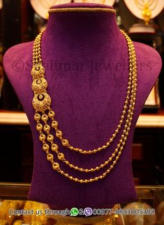 Sitahar Necklace Gold, Mohanmala Gold Design, Gold Rani Haar Indian, Rani Har, Gold Jewels Design, Rani Haar, Gold Jewelry Outfits, Gold Jewellry, Bridal Jewellery Design