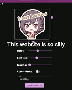 an image of a web page with the text,'this website is so silly '