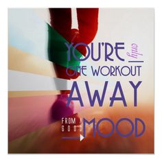 One Workout Away - Poster Fitness Pictures Women, Kickboxing Quotes, Gym Motivation Quotes Women, Gym Motivation Wallpaper, Lazy Girl Workout, Theme Poster, Best Workouts