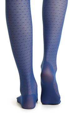 The reinforced sole of these patterned stockings stands up to wear with more rugged footwear as you stomp out your style statement. Polyamide/elastane Hand wash, dry flat Made in Italy Nylon Knee-high Socks, Fitted Nylon Knee-high Socks, Blue Nylon Tights, Nylon Thigh-high Socks, Blue Stretch Knee-high Stockings, Stretch Nylon Thigh High Socks, Stretch Thigh High Nylon Socks, Stretch Nylon Knee-high Hosiery, Stretchable Blue Knee-high Legwear