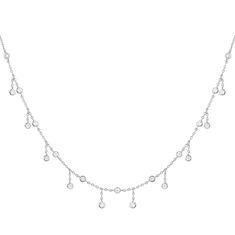 This is the best layering necklace. It is a lovely and simple layering piece can be worn everyday, dropping with tons of sparkle. Sterling silver necklace with high-quality crystals. Adjustable chain from 16-inches to 18-inches. Plating options available in 14kt gold, rose gold, and silver.  Sterling silver Crystals Always protect your jewelry from household chemicals, harsh soaps, sunlight, and excessive heat and cold. Remove your jewelry when washing your hands and bathing. Apply perfume or hairspray before putting on your jewelry. Clean your jewelry using a soft jewelry cloth. Many common chemical products such as cleaning products, face washes, perfumes, hairsprays, nail polishes, hand sanitizers, hand lotions, gardening chemicals, and even excessive perspiration can damage jewelry. Av Moon Bracelet, Rose Gold And Silver, Dangle Necklaces, Professional Jewelry, Crystal Choker, Green Opal, Layering Necklace, Mens Jewelry Bracelet, Cz Diamond