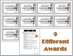 the different awards for basketball players are shown in this graphic style, with orange and white accents