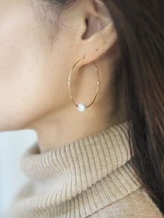 Pearl Earrings,Genuine Freshwater Pearl Hoop Earrings,June Birthstone Earrings,Wedding Jewelry,Bride Wedding Hoop Earrings, Josie Wedding, Jewelry Bride, Wedding Hoop, Earrings Gold Hoop, Bride Earrings, Birthstone Earrings, Hoop Earrings Gold, Freshwater Pearls Earrings