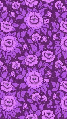 an image of purple flowers on a purple background for wallpaper or wrapping paper design