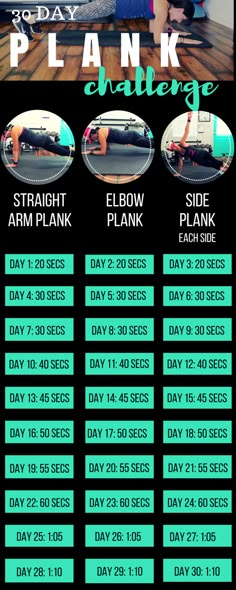 the plank challenge poster is shown