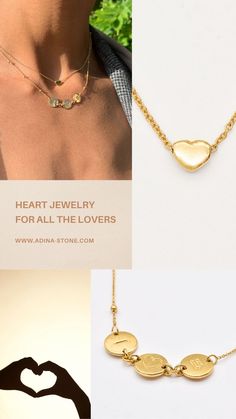 The perfect necklaces to gift your lover 💝 Quality Rings, Affordable Gifts, Delicate Necklace, Dainty Jewelry, Heart Jewelry, Minimalist Jewelry, Jewelry Designs, Birthstone Jewelry, Layered Necklaces