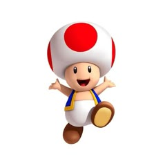 an image of a mushroom with a smile on it's face and arms out