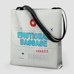 Emotional Baggage - Tote Bag Airport Codes, Store Plan, Aviation Theme, Emotional Baggage, Travel In Style, Wholesale Bags, Travel Inspired, Name Logo, Perfect Bag