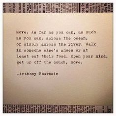 an old typewriter with the words love are far you can, as much as you can across the ocean, or simply across the river