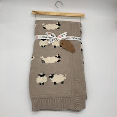 New With Tag Tan Knit Baby Blanket With Sheep Made In India. Measures Approx 32” X 40”. Babysitters Club Books, Boba Wrap, Portable Changing Pad, Goosebumps Books, Knit Baby Blanket, Sheep And Lamb, Knitted Baby Blankets, Poster Pictures, Lol Dolls