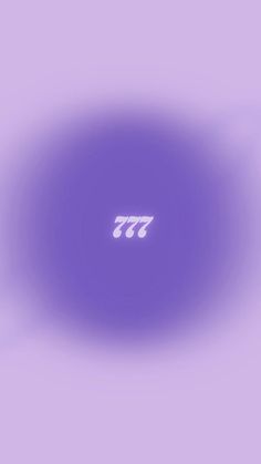 a purple circle with the word 777 written in it