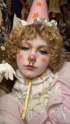 Clown Makeup Looks, Love Clown, Cute Clown Makeup, Pierrot Clown, Vampire Bride, Clown Core, Halloween Clown, Cute Clown