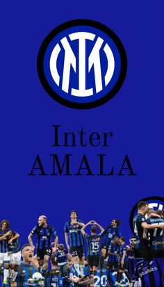 the inter amala logo is surrounded by soccer players