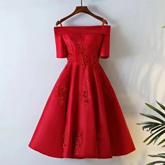 Off shoulder party dress, red homecoming dressMaterial:satinColor:as picture or custom color(Please check the color card and note number)Neckline:off shoulderBack details:bandageDress type:A-lineStyle:short&ltp&gtFeatures:lace</p>&ltbr/>&ltp&gt1, If the color is customized, please note the color & card number.</p>&ltbr/>&ltp&gt2,You can choose standard size or custom size . If dress is custom made, we need to size as following:</p>&ltbr/>&ltp>*Bust__________inch/cm</p>&ltbr/>&ltp>*Waist ________ Off-shoulder Evening Dress For Homecoming And Prom, Fitted Off Shoulder Wedding Dress For Party Season, Fitted Off Shoulder Dress For Wedding Party, Summer Off Shoulder Boat Neck Dress For Party, Summer Party Off Shoulder Dress With Boat Neck, Boat Neck Off-shoulder Dress For Summer Party, Fitted Boat Neck Prom Dress, Elegant Off Shoulder Dress For Homecoming And Prom, Elegant Off-shoulder Dress For Prom And Homecoming