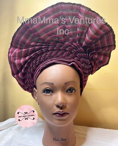 African autogele, ready to wear gele, African hat, traditional wedding hat, pre-tied headgear, headwrap, Head-tie. Fushia Pink * Adjustable Velcro/plaster straps behind. * Aso Oke , Women  * Size: One size fits most * Classic turban style, Solid color * Auto-gele  African head tie of Nigerian  * 100% brand new and high quality! No Refund/No Returns/No Exchange Kindly allow a difference of the picture/pattern of your item(s) between the real-life image and the photographic image on the website. Traditional Fitted Headband, Traditional Fitted Headband Headpiece, Fitted Headwrap For Church, Traditional Fitted Turban For Wedding, Traditional Adjustable Headscarf For Wedding, Traditional Adjustable Bonnet For Parties, Traditional Headscarf, Traditional Fitted Turban For Party, Adjustable Multicolor Headwrap For Party